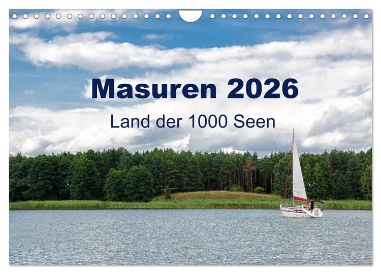Produktbild: Masuren 2026 - Land der 1000 Seen (Wandkalender 2026 DIN A4 quer), CALVENDO Monatskalender