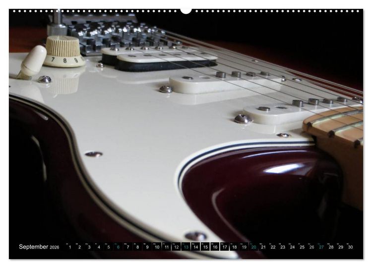 Produktbild: KULT GITARRE - Richie Sambora Stratocaster (Wandkalender 2026 DIN A2 quer), CALVENDO Monatskalender