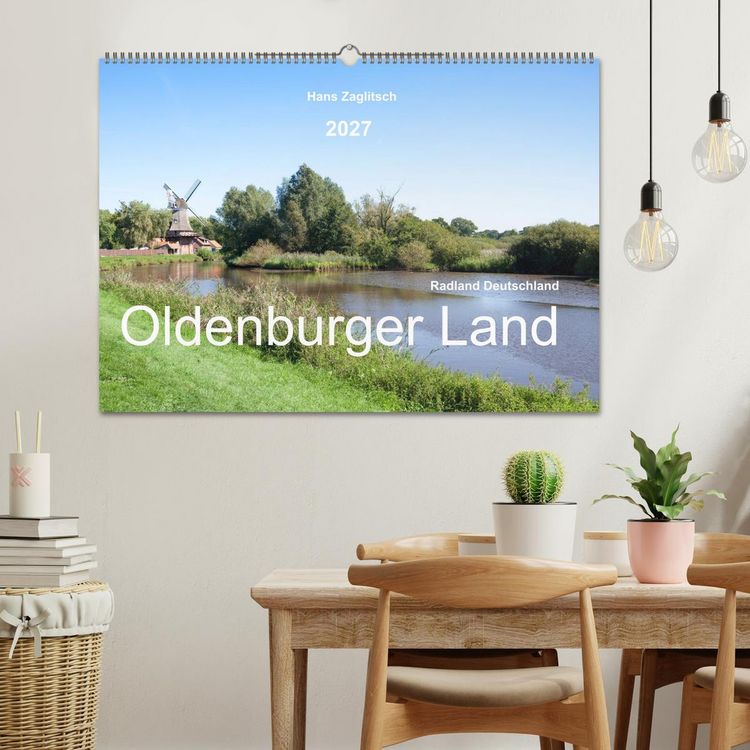 Produktbild: Radland Deutschland - Oldenburger Land (Wandkalender 2027 DIN A2 quer), CALVENDO Monatskalender