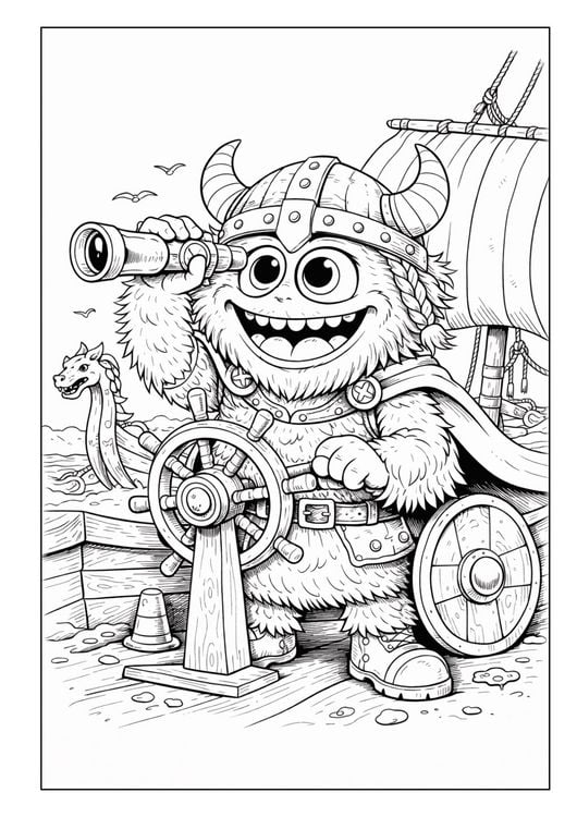 Produktbild: Monster Malbuch f&uuml;r Kinder ab 6 Jahren mit 50 sch&ouml;nen Ausmalmotiven
