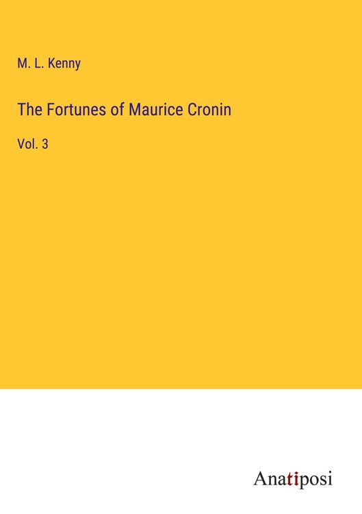 Produktbild: The Fortunes of Maurice Cronin