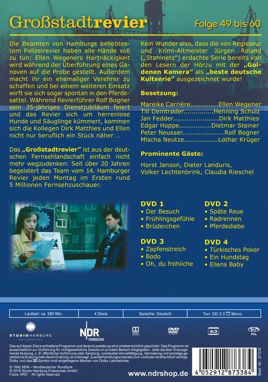 Produktbild: Gro&szlig;stadtrevier - Box 2/Folge 49-60 [4 DVDs]