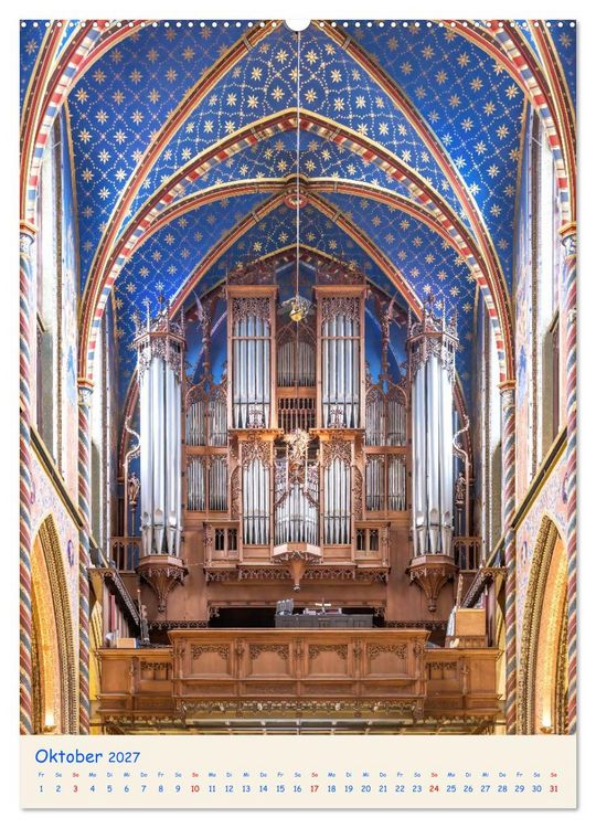 Produktbild: Orgel Giganten (Wandkalender 2027 DIN A2 hoch), CALVENDO Monatskalender