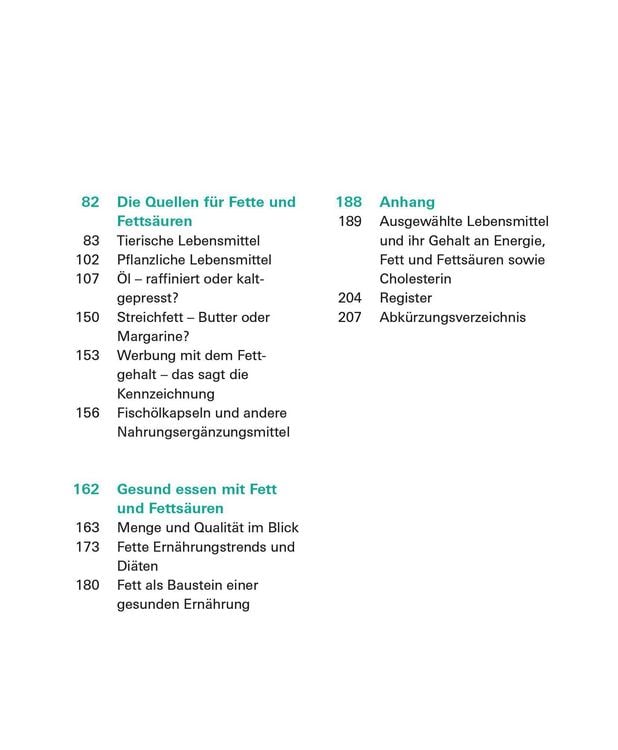 Produktbild: Fette und Fetts&auml;uren