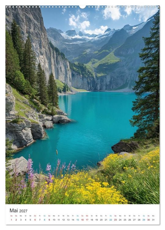 Produktbild: Berge im Wandel (hochwertiger Premium Wandkalender 2027 DIN A2 hoch), Kunstdruck in Hochglanz