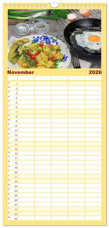 Produktbild: Familienplaner 2026 - Gro&szlig;mutter&acute;s K&uuml;che mit 5 Spalten (Wandkalender, 21 x 45 cm) CALVENDO