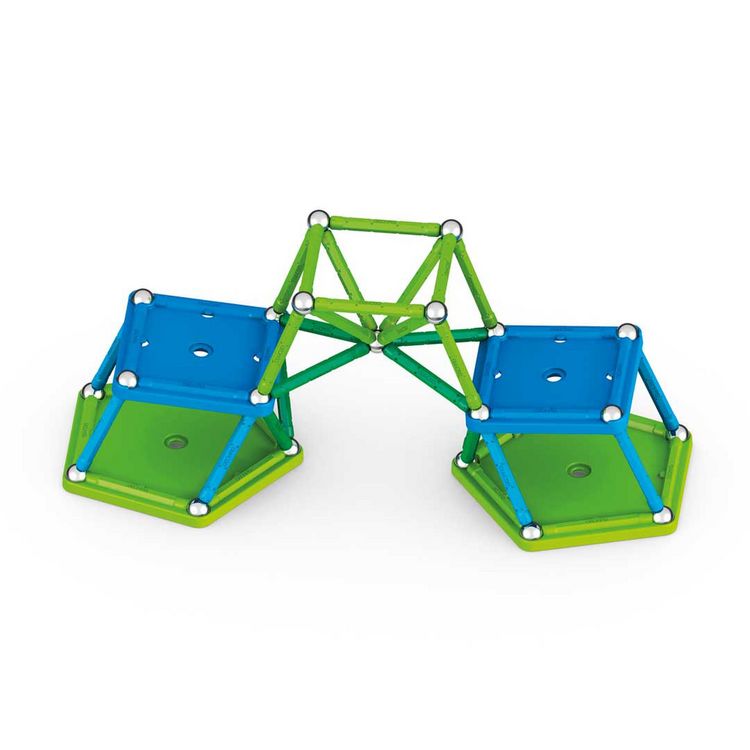 Produktbild: Invento 507035 - Geomag Classic Green Line Recycled 60 pcs, Magnetischer Baukasten, Magnetspielzeuge