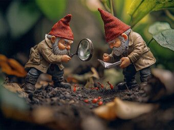 Produktbild: CALVENDO Puzzle Die Detektiv-Gartenzwerge auf Spurensuche | 2000 Teile Lege-Gr&ouml;&szlig;e 90x67cm Foto-Puzzle f&uuml;r gl&uuml;ckliche Stunden