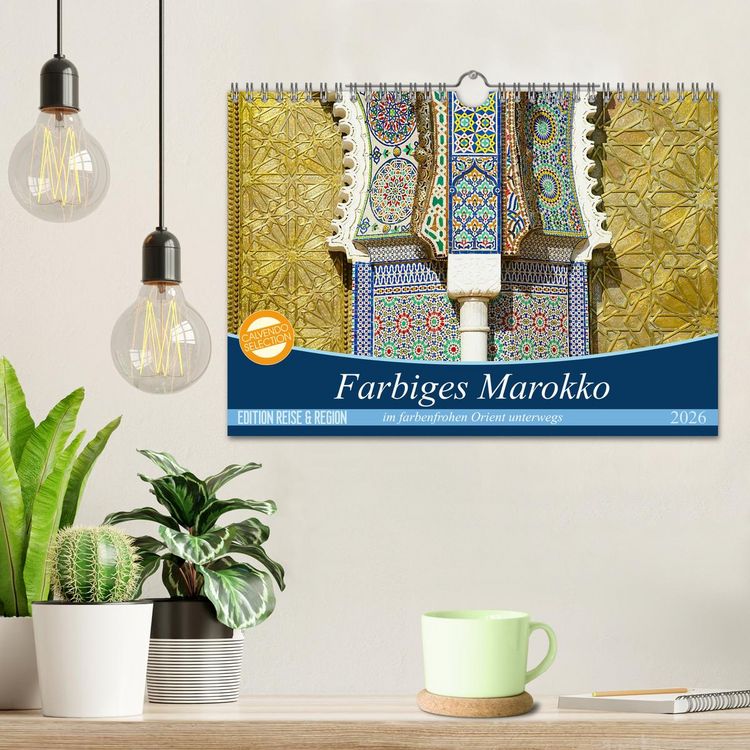 Produktbild: Farbiges Marokko (Wandkalender 2026 DIN A4 quer), CALVENDO Monatskalender