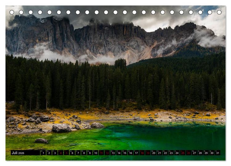 Produktbild: Berge. Alpenseen (Tischkalender 2026 DIN A5 quer), CALVENDO Monatskalender