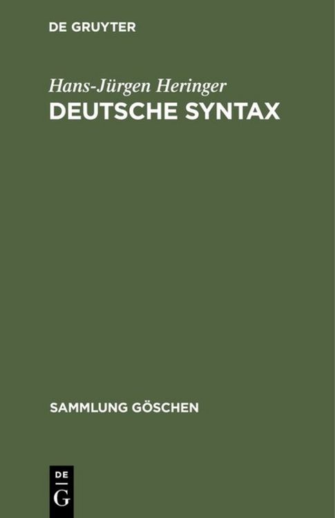 Produktbild: Deutsche Syntax