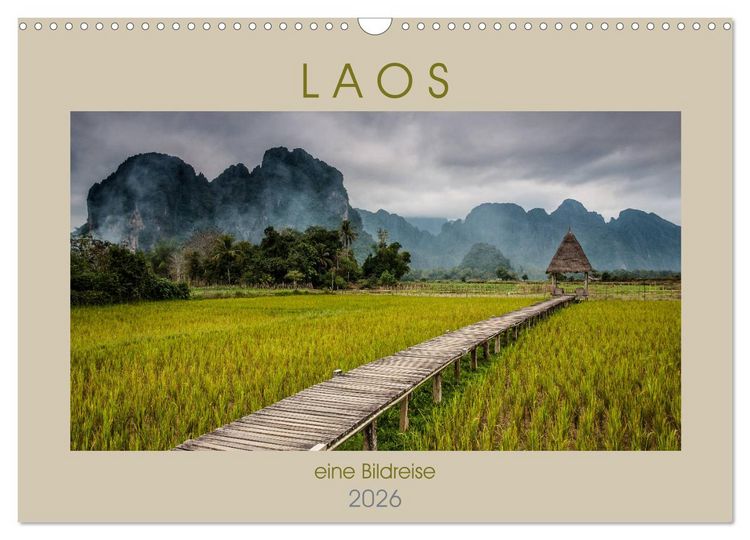 Produktbild: Laos - eine Bildreise (Wandkalender 2026 DIN A3 quer), CALVENDO Monatskalender