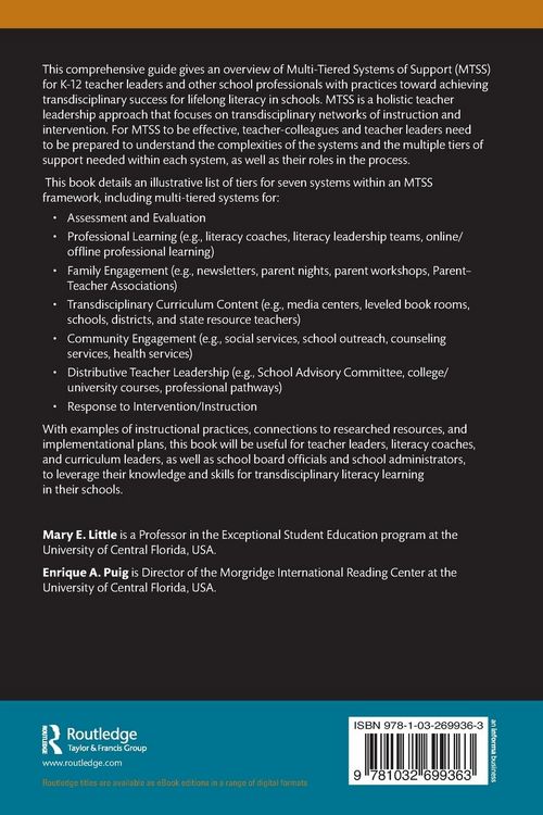 Produktbild: Learning and Leading for Transdisciplinary Literacy through Multi-Tiered Systems of Support