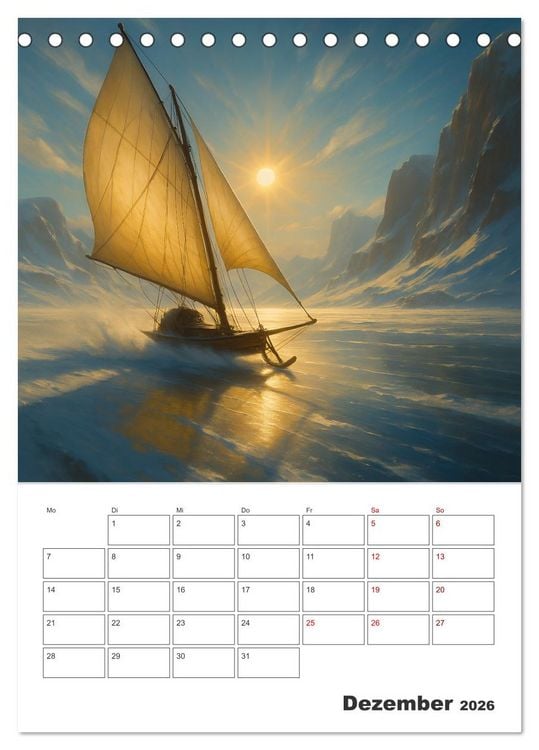 Produktbild: Im Reich des Windes (Tischkalender 2026 DIN A5 hoch), CALVENDO Monatskalender