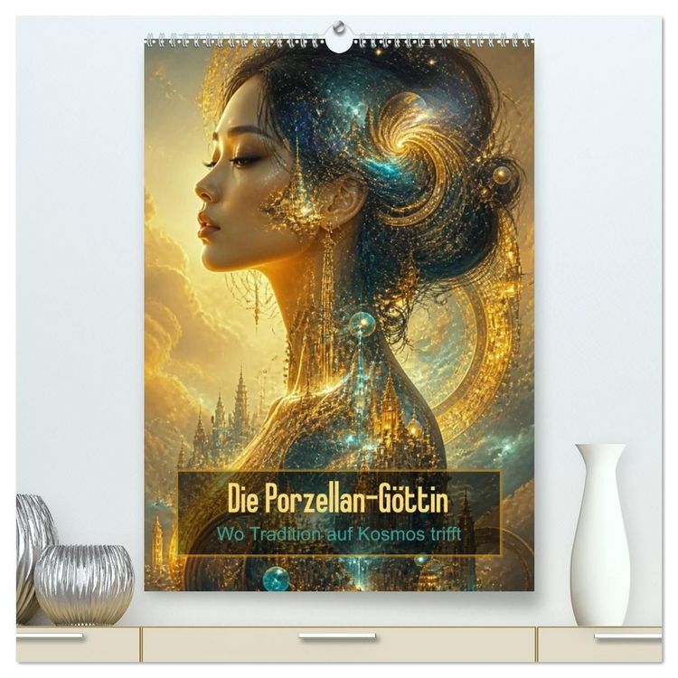 Produktbild: Die Porzellan-G&ouml;ttin (hochwertiger Premium Wandkalender 2027 DIN A2 hoch), Kunstdruck in Hochglanz