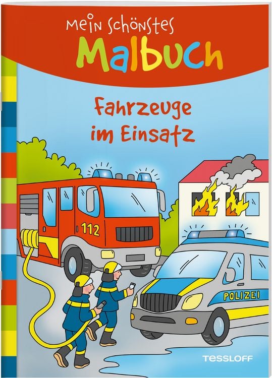 Produktbild: Mein sch&ouml;nstes Malbuch. Fahrzeuge im Einsatz