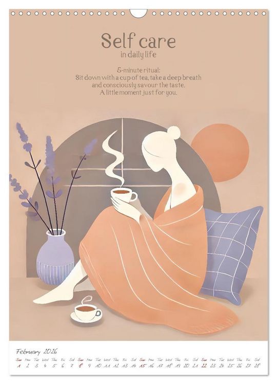Produktbild: The anti-stress path - Monthly inspirations for more balance (Wall Calendar 2026 DIN A3 portrait), CALVENDO 12 Month Wall Calendar