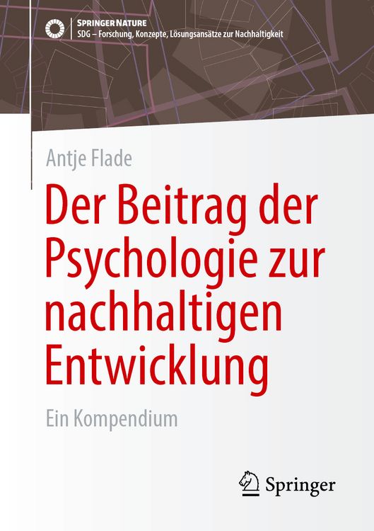 Produktbild: Der Beitrag der Psychologie zur nachhaltigen Entwicklung