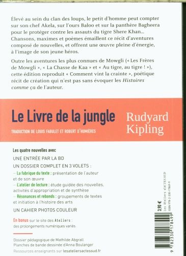 Produktbild: Le livre de la jungle : quatre nouvelles, coll&egrave;ge