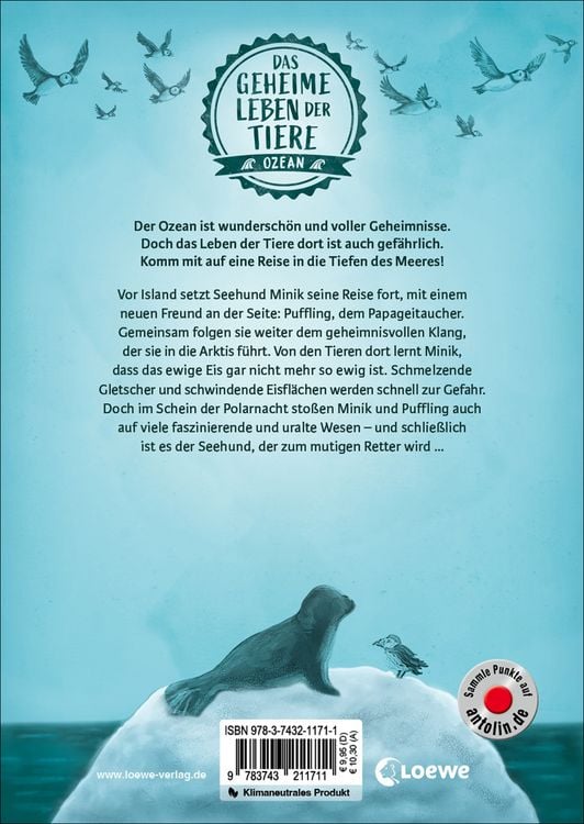 Produktbild: Das geheime Leben der Tiere (Ozean, Band 2) - Minik - Der Ruf der Arktis