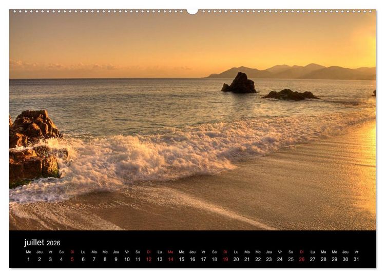 Produktbild: C&ocirc;te d'Azur entre Mer et Montagne (Calendrier mural 2026 DIN A2 vertical) calendrier de bureau