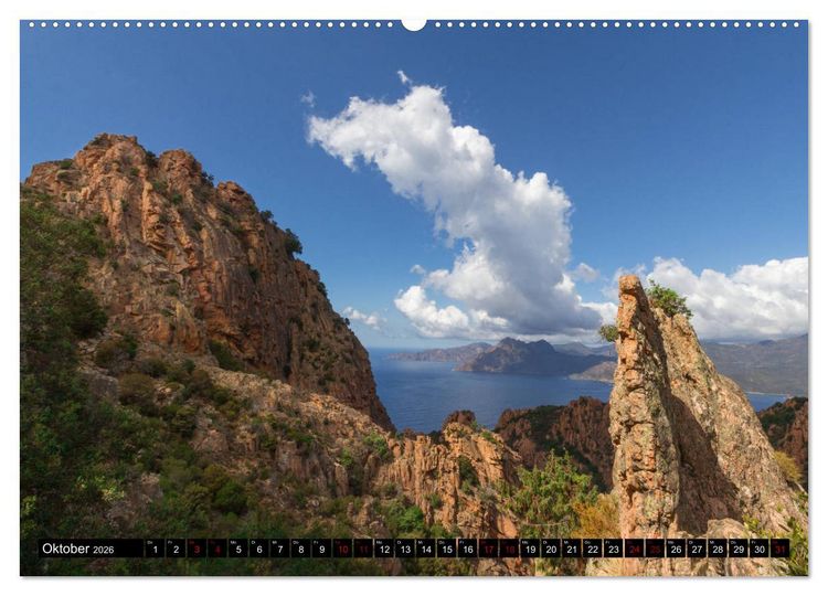 Produktbild: Korsika - Insel der Gegens&auml;tze (Wandkalender 2026 DIN A2 quer), CALVENDO Monatskalender