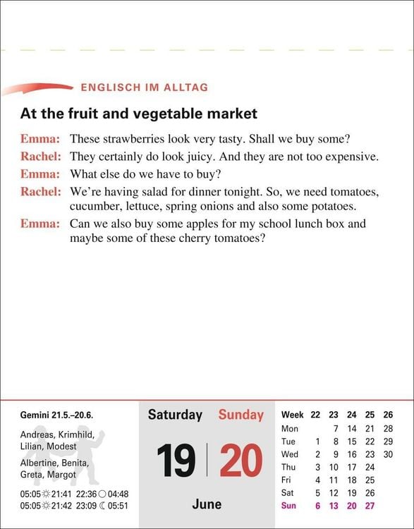 Produktbild: Englisch Sprachkalender 2027 - Englisch lernen leicht gemacht - Tagesabrei&szlig;kalender