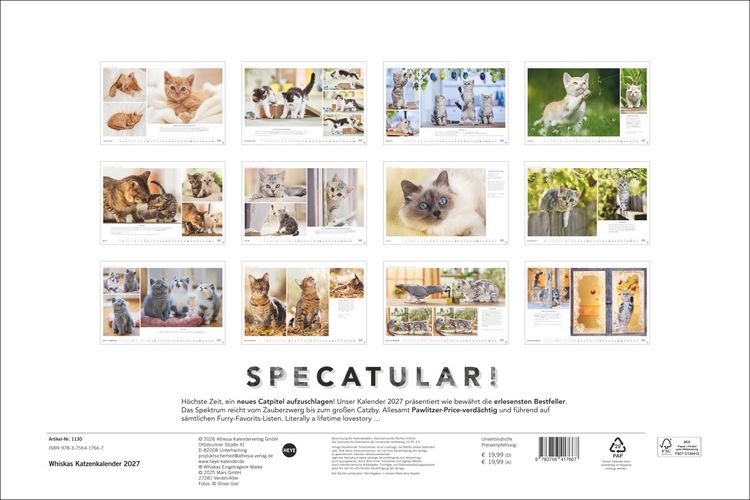 Produktbild: Whiskas Katzenkalender 2027