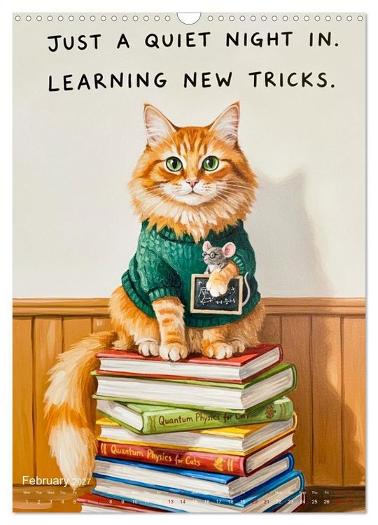 Produktbild: CATitude A YEAR OF CAT LIFE (Wall Calendar 2027 DIN A3 portrait), CALVENDO 12 Month Wall Calendar