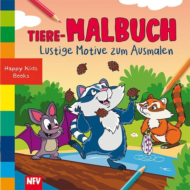 Produktbild: Tiere-Malbuch &ndash; Lustige Motive zum Ausmalen