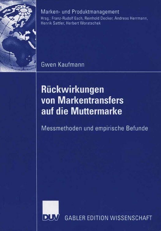 Produktbild: R&uuml;ckwirkungen von Markentransfers auf die Muttermarke