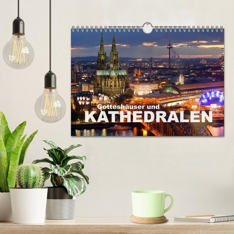 Produktbild: Gottesh&auml;user und Kathedralen (Wandkalender 2026 DIN A4 quer), CALVENDO Monatskalender