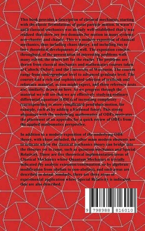Produktbild: Classical Mechanics and Chaos