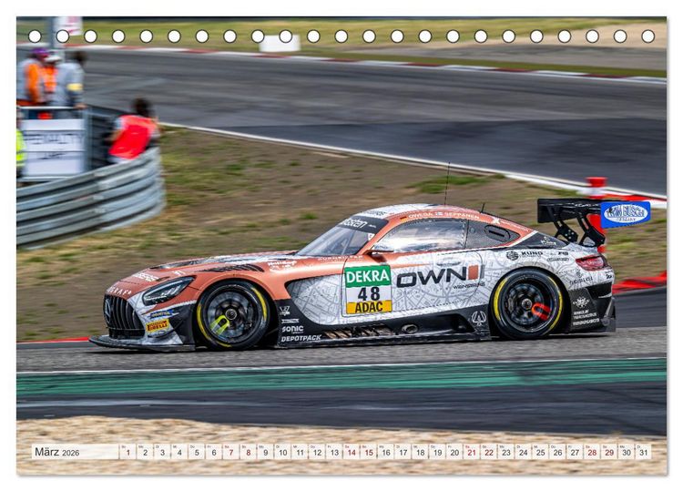 Produktbild: Schwaben Pfeile - STARS beim GT MASTERS (Tischkalender 2026 DIN A5 quer), CALVENDO Monatskalender