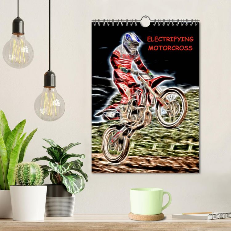 Produktbild: Electrifying Motorcross (Wall Calendar 2026 DIN A4 portrait), CALVENDO 12 Month Wall Calendar