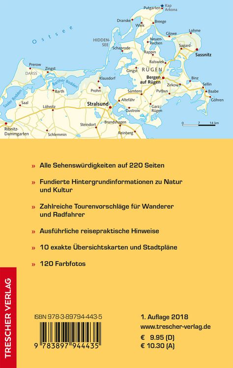Produktbild: TRESCHER Reisef&uuml;hrer R&uuml;gen, Hiddensee, Stralsund
