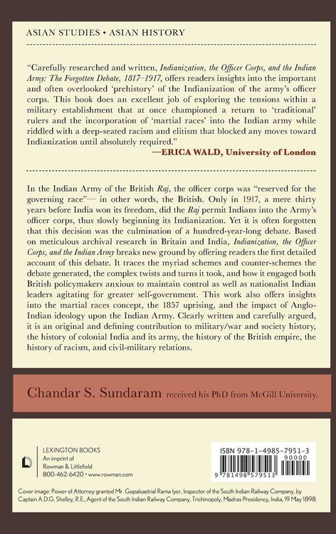 Produktbild: Indianization, the Officer Corps, and the Indian Army
