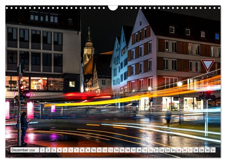 Produktbild: Nachts in T&uuml;bingen (Wandkalender 2026 DIN A3 quer), CALVENDO Monatskalender