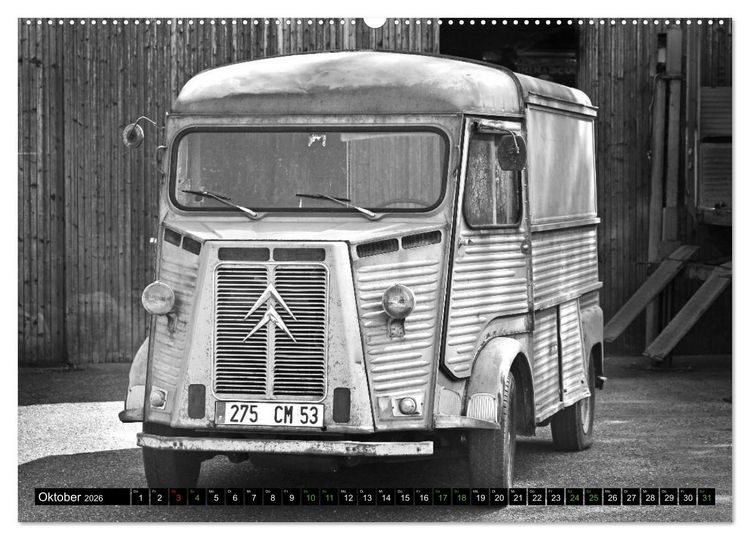 Produktbild: Citro&euml;n HY eine Legende in Schwarzwei&szlig; (Wandkalender 2026 DIN A2 quer), CALVENDO Monatskalender