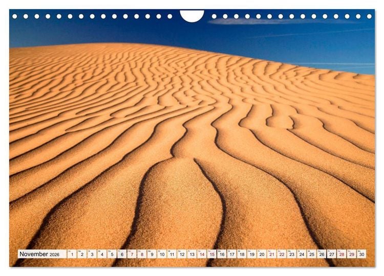 Produktbild: W&uuml;stenlandschaften (Wandkalender 2026 DIN A4 quer), CALVENDO Monatskalender