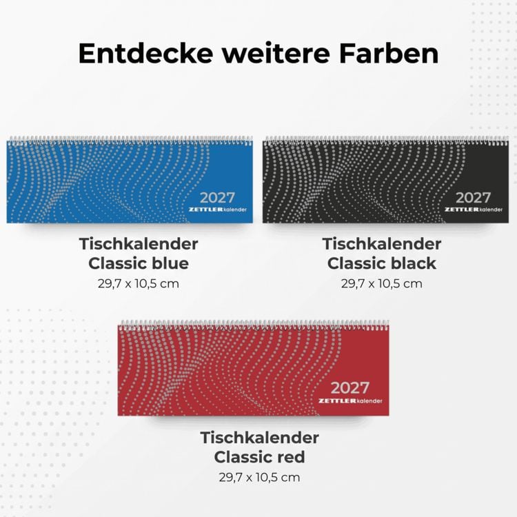 Produktbild: Tischkalender Classic black 2027