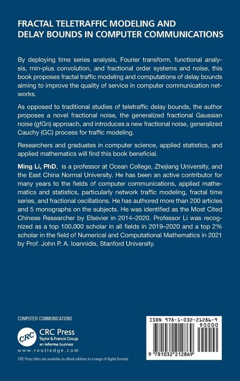 Produktbild: Fractal Teletraffic Modeling and Delay Bounds in Computer Communications