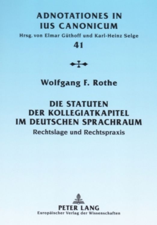 Produktbild: Die Statuten der Kollegiatkapitel im deutschen Sprachraum