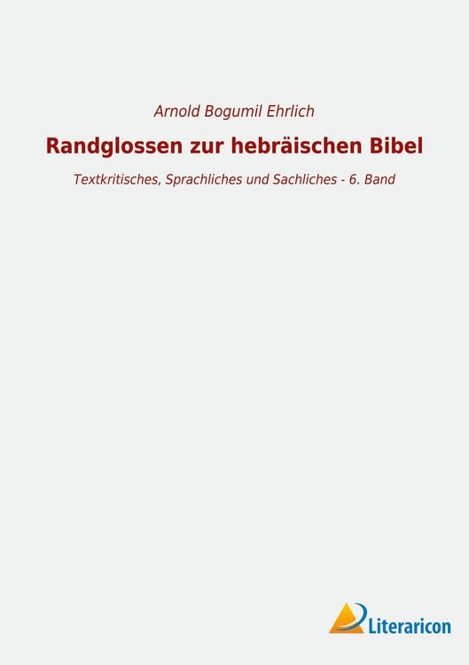 Produktbild: Randglossen zur hebr&auml;ischen Bibel