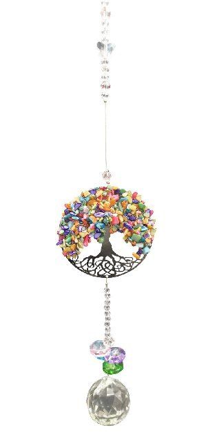 Produktbild: Suncatcher Baum des Lebens, Edelsteinmix