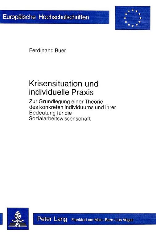 Produktbild: Krisensituation und individuelle Praxis