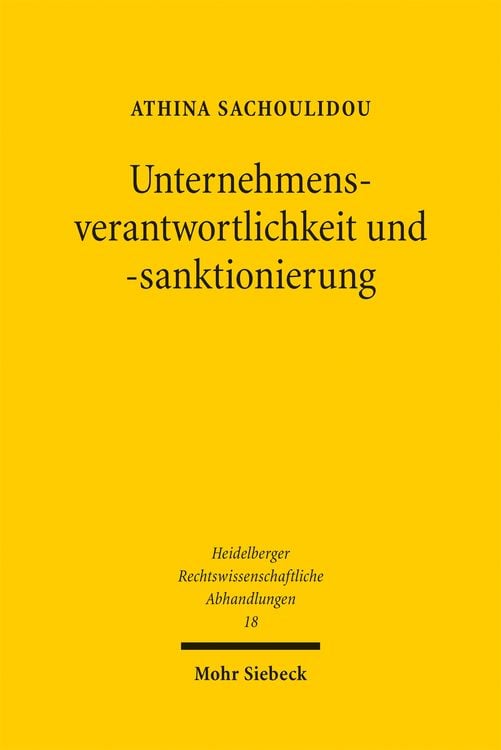 Produktbild: Unternehmensverantwortlichkeit und -sanktionierung