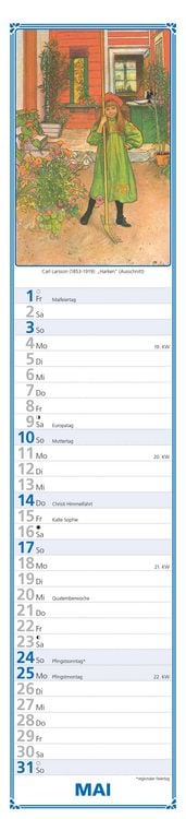Produktbild: Paulines Küchenplaner 2026 - Streifenplaner - Wandplaner - Küchen-Kalender - 11,3x49,5