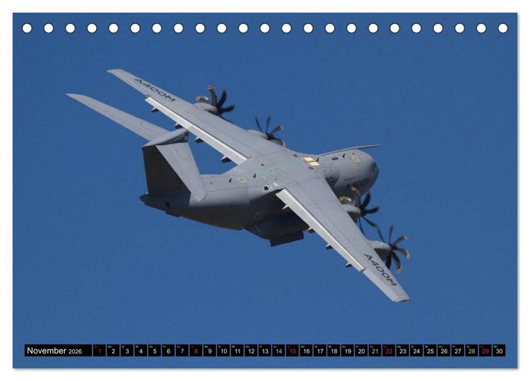 Produktbild: Augenblicke in der Luft: Airbus A400M (Tischkalender 2026 DIN A5 quer), CALVENDO Monatskalender