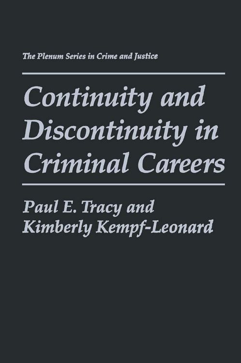Produktbild: Continuity and Discontinuity in Criminal Careers